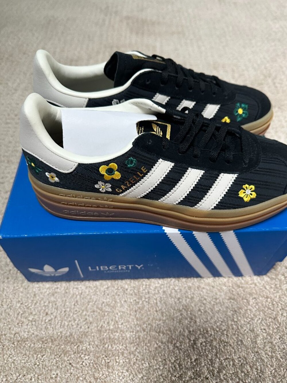 Adidas Gazelle x Liberty London Sneakers – Women’s Size 8.5 – New in Box